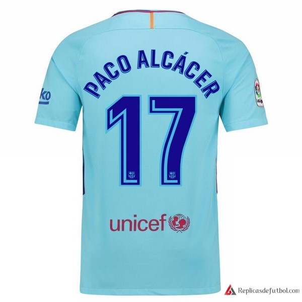 Camiseta Barcelona Segunda equipación Paco Alcacer 2017-2018